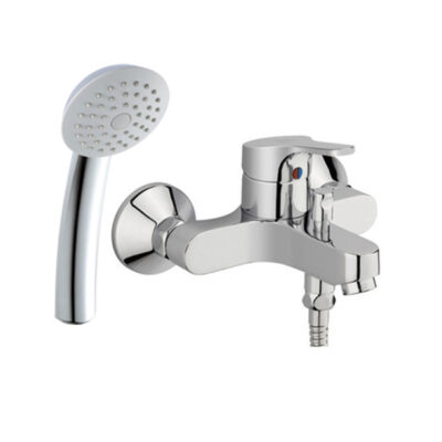 Concept Round Exposed Bath Shower Mixer with Shower Kit image